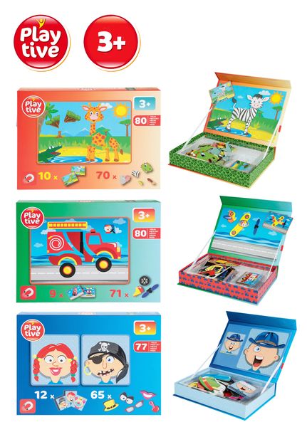 Магнітна гра (3 шт) PlayTive , MK2-046740 MK2-046740 фото